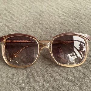 Brown and tan Chloe sunglasses